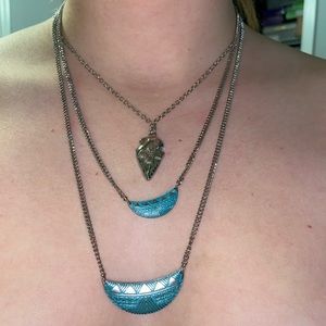 Layered necklaces